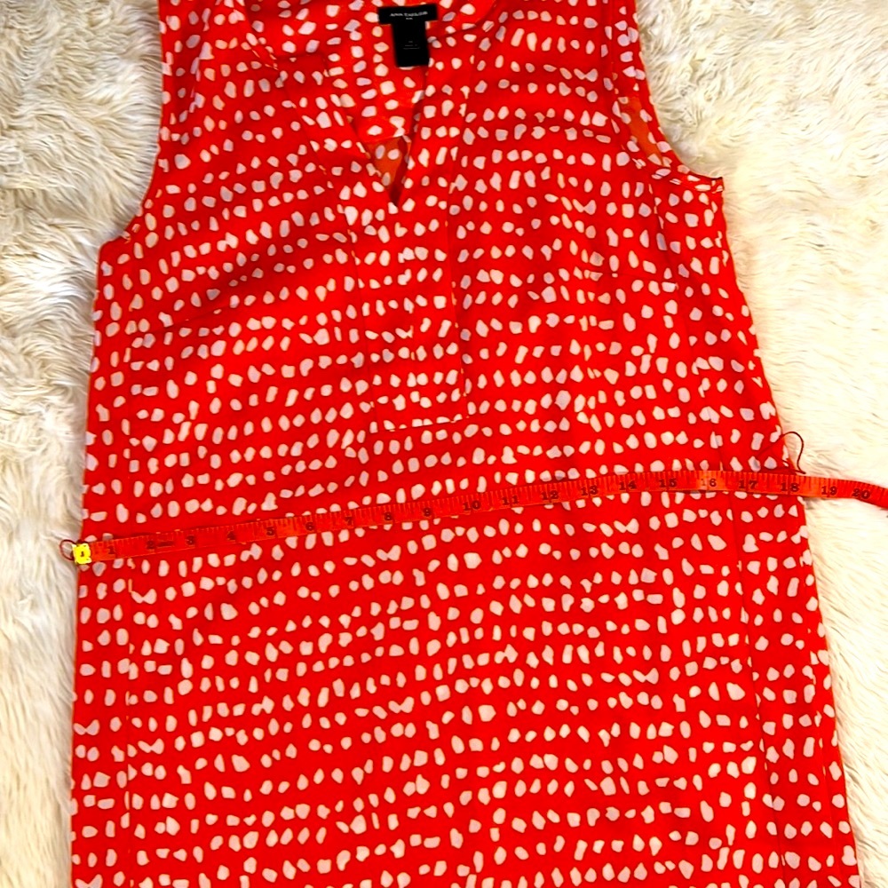 Ann Taylor Dress, Casual/ Business Casual Orange, with belt - Picture 9 of 11